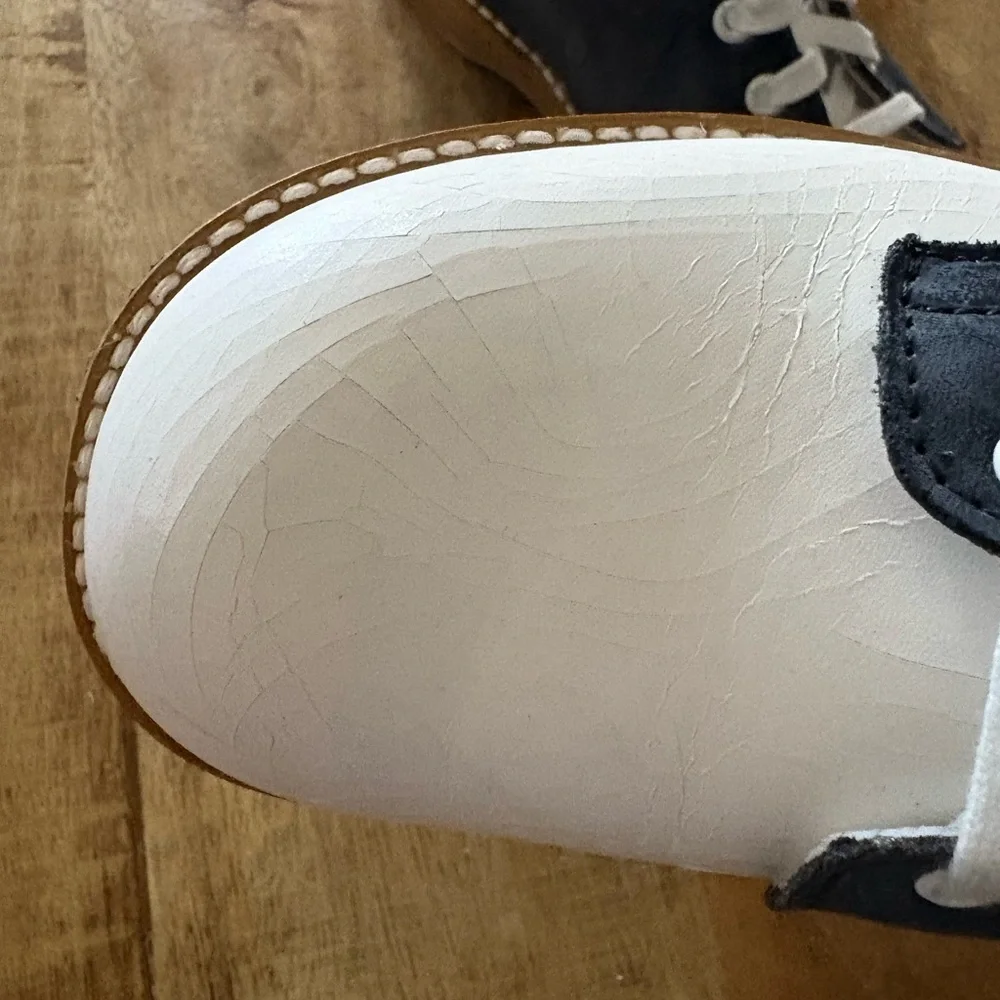 Two-Tone Lace-Up Oxfords